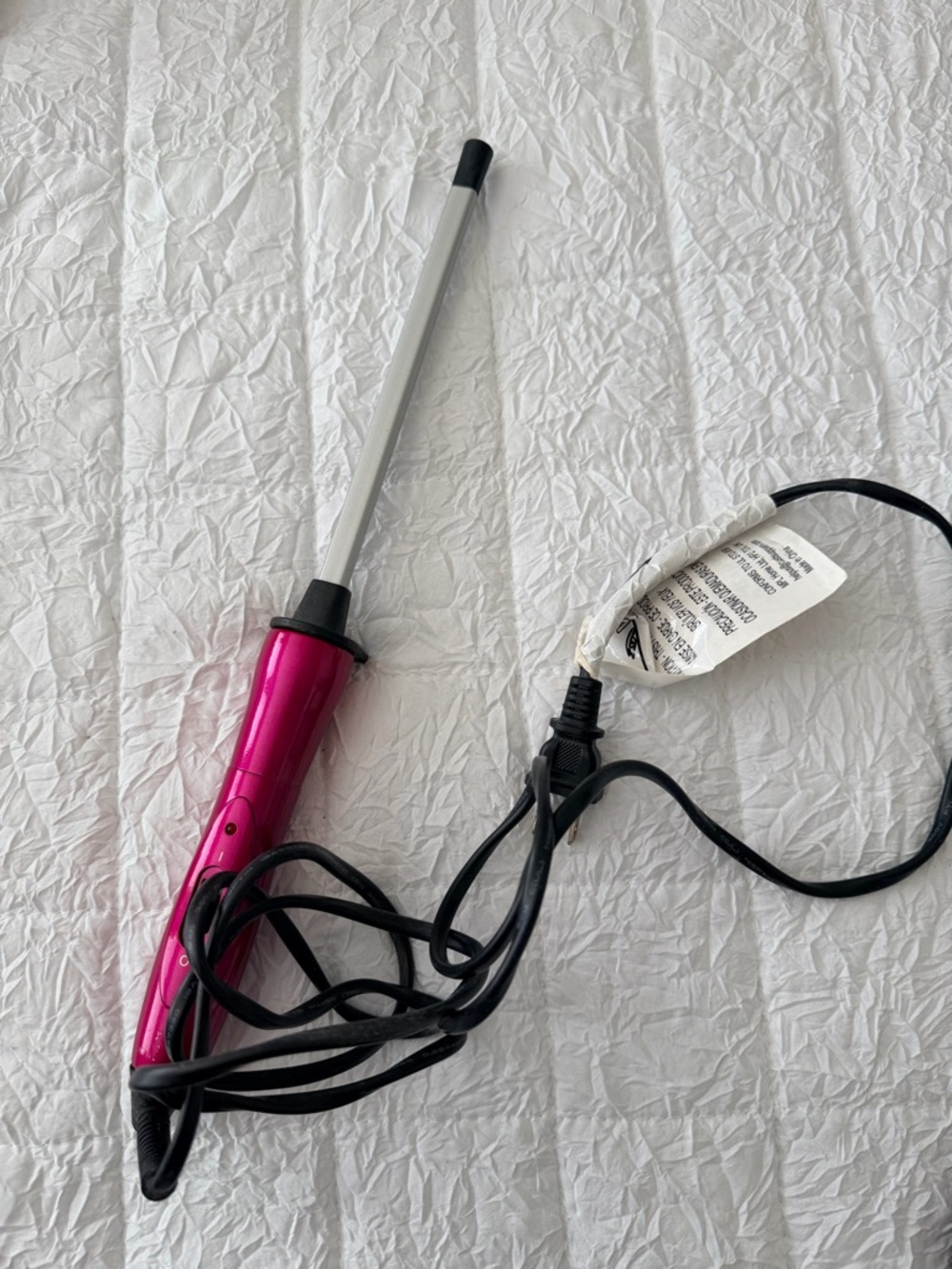 Pink Ceramic Curling Wand